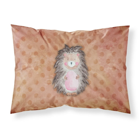Polkadot Hedgehog Watercolor Fabric Standard Pillowcase