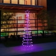 thumbnail image 6 of 5.9ft Spiral LED Christmas Tree with Remote & 16 Color Modes – Outdoor Yard Decor, Includes Ground Stakes, 6 of 6