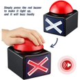 thumbnail image 3 of buzzers de Jeu pcs, Boutons d'Alarme avec Son et Lumière, buzzers de Jeu Rouges, Bouton de Compétition Amusant, Accessoires de Fête pour Jeux en Famille, 3 of 8