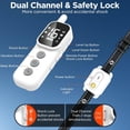thumbnail image 5 of Dog Shock Collar,3300FT Dog Training Collar with Remote,IP67 Waterproof Rechargeable Sleek Modern Shock Collar for Small,Medium,Large Dogs with Beep,Vibration,Safety Shock,LED Light,8-120 lbs, 5 of 9