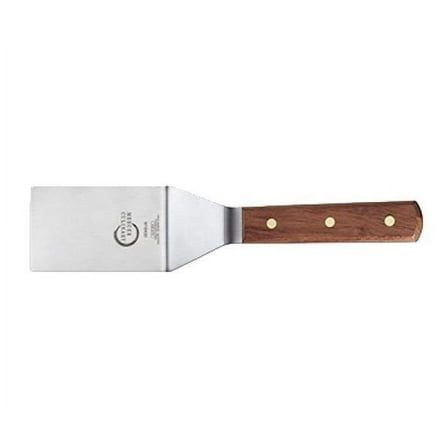 Mercer Culinary Praxis Rosewood Handle Square Edge Turner, 4 Inch x 2.5 Inch, Brown