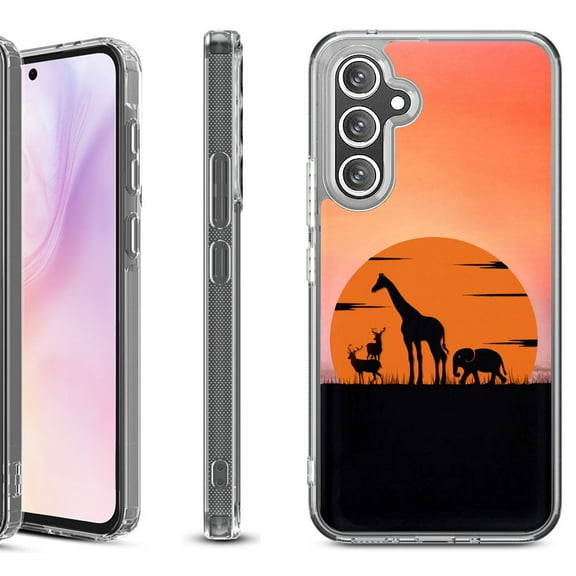 For Samsung Galaxy A36 5G Protective Shockproof Phone Case, by OneToughShield - Sunset Safari