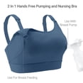thumbnail image 2 of sujetador de manos libres Momcozy, extractores de leche ajustables, color azul, 2 of 6
