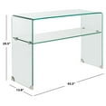 thumbnail image 2 of Safavieh Hollis Modern Glam Glass Console Table, 2 of 7