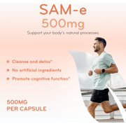 Clear Formulas Bioactive SAM-e Supplement Capsules 400 mg, Liver, Joint & Mood Support, 170 Count
