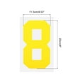 thumbnail image 2 of Iron on Number 8 Heat Transfer 8" Yellow Single Number 5 Pack, 2 of 6