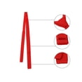 thumbnail image 4 of Corbata de Punto Allegra K Moda para Hombres color Sólido rojo Oscuro Talla única, 4 of 5