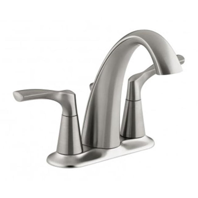Sterling-Kinkead 217132 4 in. Two Handle Lavatory Faucet, Brushed Nickel