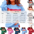 thumbnail image 5 of Womens Casual Pullover Sweatshirts Oversized Crewneck Long Sleeve Tops Fashion Striped Print Loose Fit Outfits Workout Lounge, 5 of 5