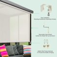 PASSENGER PIGEON Outdoor Blackout Cordless Roller Shades, Exterior