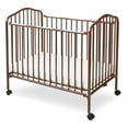 LA Baby Compact Metal Folding Crib