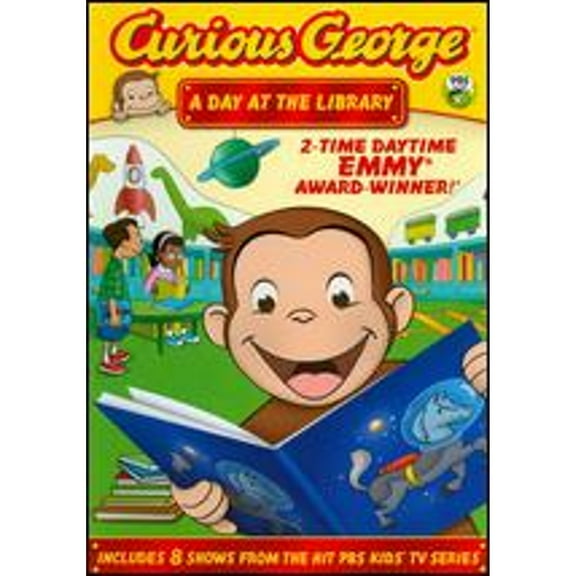 Pre-Owned Curious George: A Day at the Library (DVD 0025192075797)