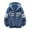 Blue, variant on Zip Up Fleece Jacket For Men Casual Fashion Loose Fit Long Sleeved Hooded Coats Cozy Soft Outdoor Shirts Shacket With Pockets Blue L