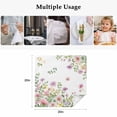 thumbnail image 5 of Cloth Napkins Set of 6 - 20x20 Inches, Pink Spring Floral Washable Reusable Table Napkins, Watercolor Botanical Wildflowers Soft & Absortbent Dining Napkin for Party Wedding Hotel Restaurant, 5 of 8