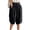 W10-Black, variant on Rhuody Pants For Womens Empire Waist Wide Leg Relax Fit Solid Color Trousers With Pocket Versatile Bottoms L Green