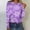 Purple, variant on Jacenvly Sweatshirt for Womens Fall Long Sleeve Christmas Snowflake Print Womens Tops Cute Casual Round Neck Sweaters Light Soft Comfortable and Warm