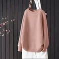 thumbnail image 2 of SELONE Oversized Sweaters for Women Winter Crewneck Tops Ribbed Long Sleeve Pullover Cozy Soild Knitwear Pink Free Size, 2 of 7