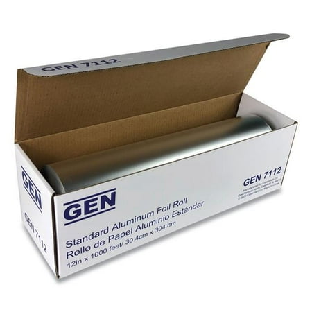 Gen GEN7112 12 in. x 1 000 ft. Standard Aluminum Foil Roll, Gen 7110 Foil