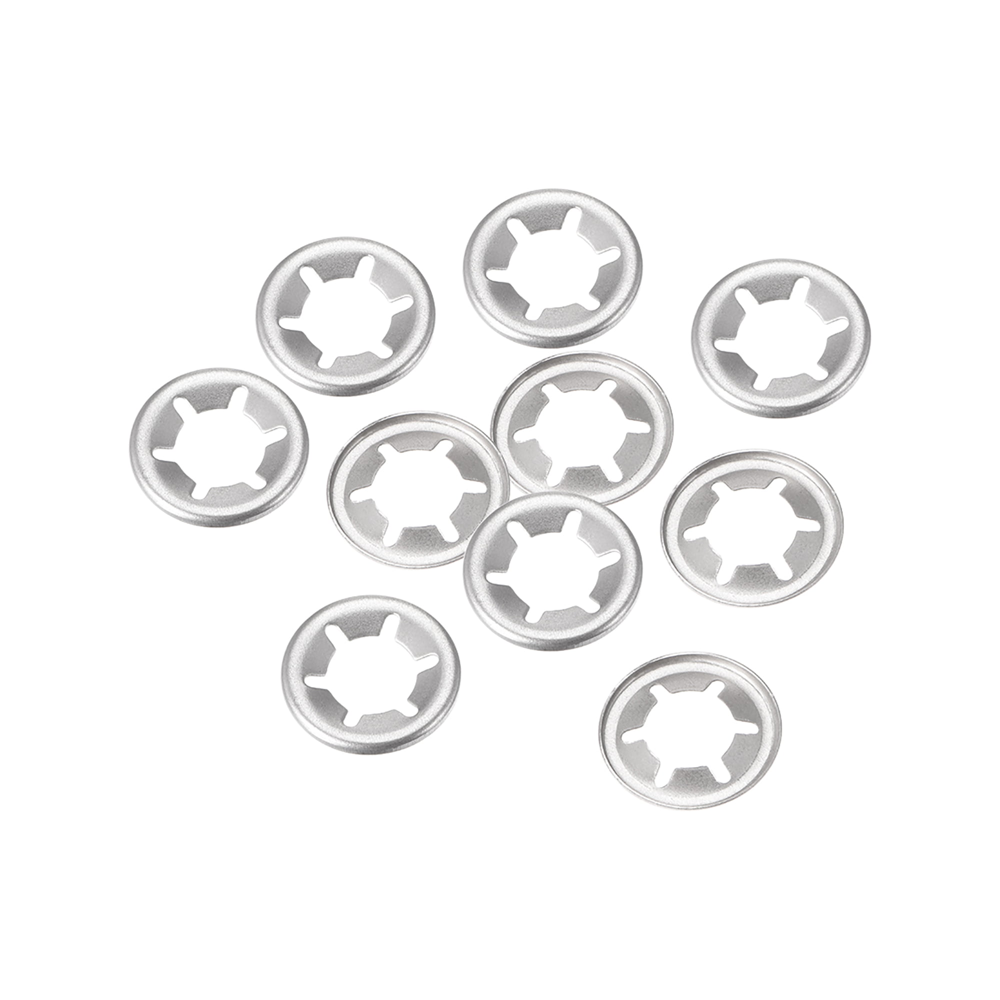 uxcell Internal Tooth Star Washers M7 x 15mm 65Mn Black Oxide Finish Push On Lock Washer Locking Clips Fastener 100pcs 
