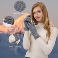 thumbnail image 2 of Guantes de Invierno REACH STAR para Mujer con Pantalla Táctil Negro+Gris, 2 of 7