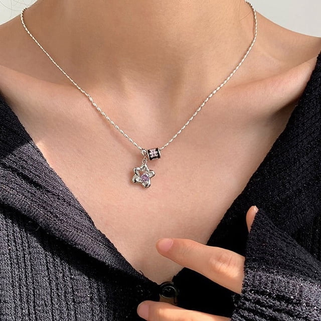 Collar de piedra lunar y aguamarina para mujer, diseño de nicho, colgante ovalado, cadena de hueso de serpiente de lujo a la moda