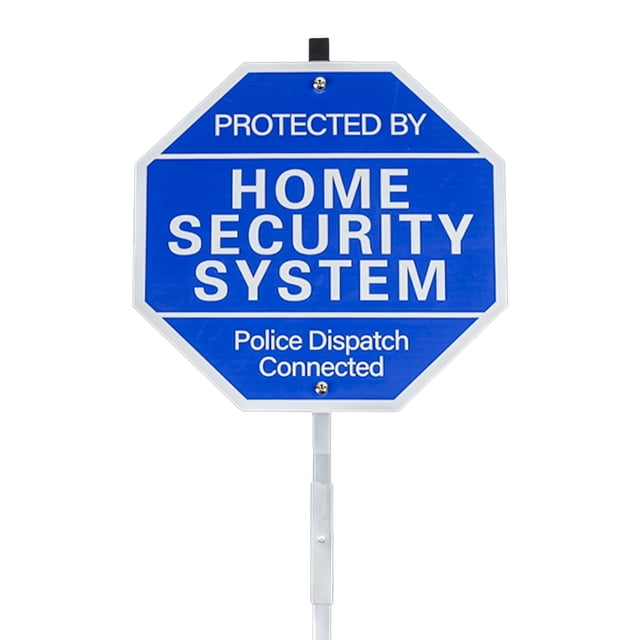 2-Pack Security Signs – 28-Inch Yard Signs With 12 Double-Sided Stickers, Weatherproof