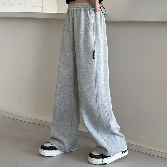 Sweatpants for Kids Kids Long Pants for Fall High Waisted Girls Wide Leg Pants Baggy Sweatpants Clothes for 4-5 Years Girls