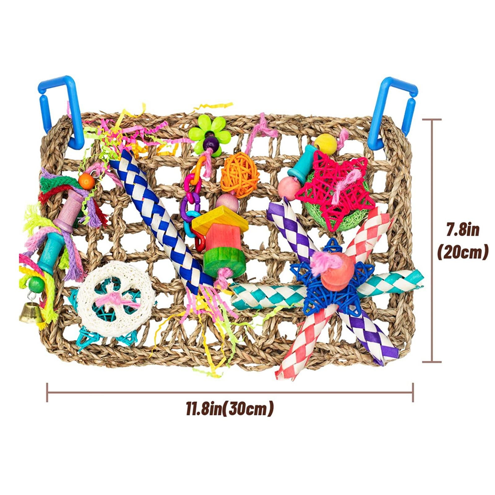 Bird Chewing Toy, Colorful Foraging Wall Toy for Birds, Suitable for Small Parakeets, Budgie, Macaws, Conures, Finches, Birds