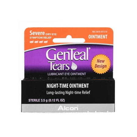GENTEAL Tears Severe Nighttime Ointment for Severe Dry Eye Symptom Relief, 3.5g