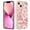 E, variant on Feishell Case for Apple iPhone 14 6.1 inch,Fashion Flower Pattern Flexible Silicone Shockproof Cover for Women Girls Slim Transparent Phone Case Support Wireless Charging,F