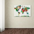 thumbnail image 3 of Trademark Fine Art 'World Mape 6' Canvas Art by ALI Chris, 3 of 3