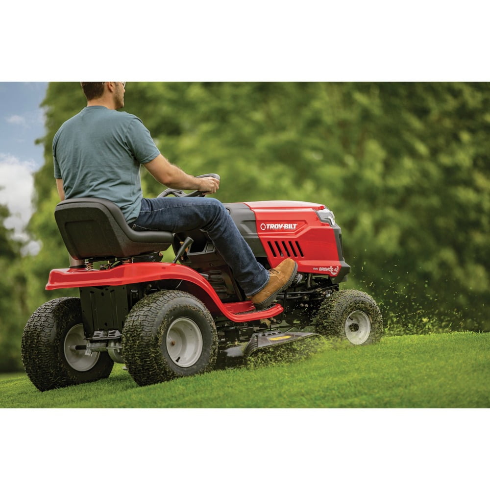 Troy-Bilt 547cc Bronco 42" Riding Gas Lawn Mower, 13A878BSA23