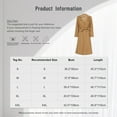 thumbnail image 7 of TiaoBug Women's Long Trenchcoat Classic Lapel Trench Coat Flap Pockets Windproof Jacket Self-Tie Overcoat Beige XL, 7 of 7