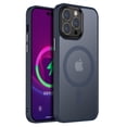 thumbnail image 4 of Magnetic Case for iPhone 13, Compatible with MagSafe, Translucent Matte Back with Detachable Keys, Shockproof iPhone 13 Phone Case,Blue, 4 of 7
