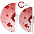 thumbnail image 3 of Coolnut Love Heart Christmas Tree Skirt 36", Valentine's Day Tree Skirt Double Layers Polyester Easter Tree Skirt for Valentine's Day Holiday Party Decoration, 3 of 6