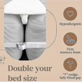 thumbnail image 2 of 20cm Bed Bridge Mattress Connector To Make Twin Beds Into King Wedge Mattress With Mattress Strap For Guest Living Room, 2 of 3