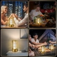 thumbnail image 6 of Portable Metal Desk Lamp,Cordless Table Lamp for Outdoor Indoor,Rechargeable LED Crystal Lantern Lamp,3 Color Stepless Dimming Touch,Battery Powered Table Light for Bedroom Restaurant (Gold), 6 of 6