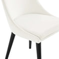 thumbnail image 5 of Modway Viscount 19" Modern Performance Velvet Dining Chair in White (Set of 2), 5 of 9