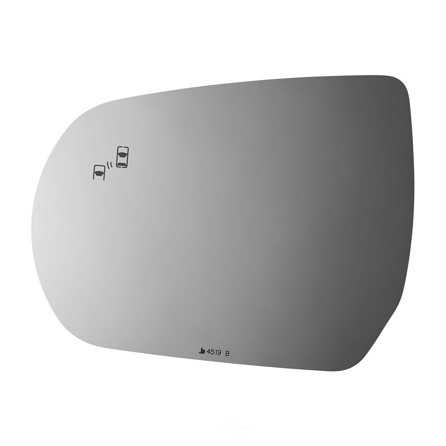 Burco Side View Mirror Replacement Glass - Clear Glass - 4519B