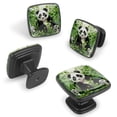 thumbnail image 2 of 4 Pcs Cabinet Handle Drawer Pulls Panda Knobs with Screws Square Furniture Office Cabinet Knob Decoration, 2 of 7