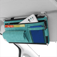 Holocky Car Truck Sun Visor Organizers with Zipper Car Interior Storage