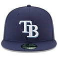 thumbnail image 2 of Men's New Era Navy Tampa Bay Rays 2024 Jackie Robinson Day 59FIFTY Fitted Hat, 2 of 5