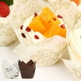 thumbnail image 6 of LotFancy 200 Pcs Tulip Cupcake Liners, Muffin Cupcake Paper Wrappers, Multicolor, 6 of 10