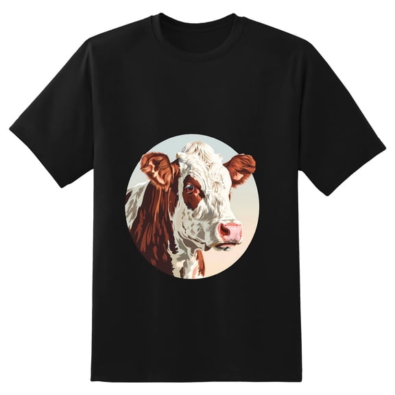 Men's Graphic TeeCow (13) Letter Print T-Shirts Round Neck Short Sleeves Sizes XS-5XL Summer Daily Casual Tops