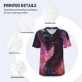 thumbnail image 3 of Hirioo Neon Futuristic Dragon for Men's Baseball T-shirt Shirts Short Sleeve Casual Summer Button Stretch T Shirts,Size S-4XL-4X-Large, 3 of 7