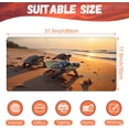 thumbnail image 2 of Large Gaming Mouse Pad for Desk, Baby Turtles On Beach Desk Mat, Cute Sea Turtle Desk Pad, 31.5"x11.8" Extended Big Computer Keyboard Mouse Pad with Non-Slip Base and Stitched Edge, 2 of 13