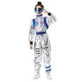 thumbnail image 2 of WOYY Space Astronaut Dress Up Outfit for Kids Long Sleeve Jumpsuit with Belt, Sizes 5-6Y, 2 of 8