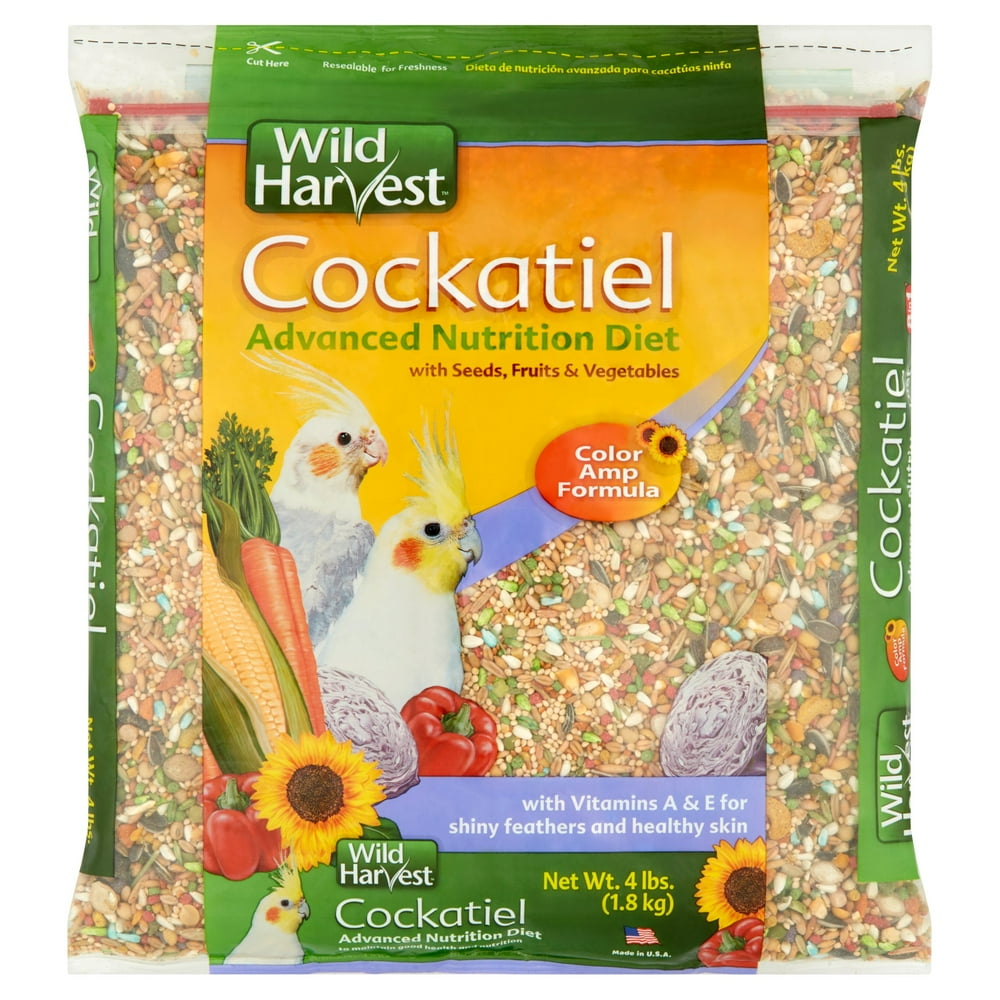 Wild Harvest Cockatiel Advanced Nutrition Diet Blend, 4 lb Walmart