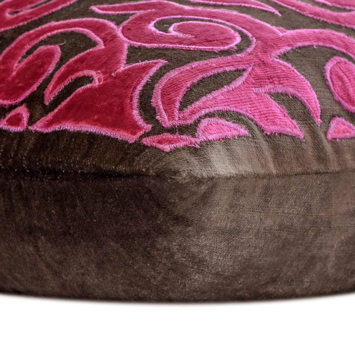Pillow Case Covers, Decorative Pillowcases, Decorative Pillow Covers 24x24 inch (60x60 cm) Pink, Velvet Throw Pillow Covers, Handmade Pillow Covers, Modern, Abstract - Fuchsia Kingdom