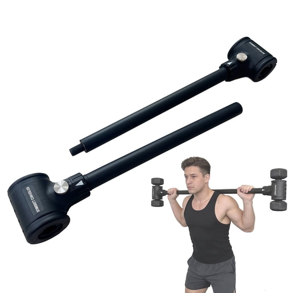 KORIKAHM Upgrade Dumbbell Barbell Converter Bar, Adjustable Weight Capacitry Bar Convert to Dumbbell Set for Home Gym Strength Training